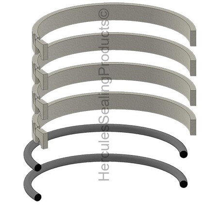 Parker - After Market Parts Hydraulic Cylinder Repair Kit- 7 Piston Ring Kits PR702H0001